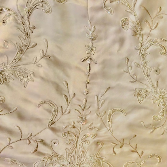 Plus Size Wedding Gown w Matching Purse & Train - Picture 4 of 9